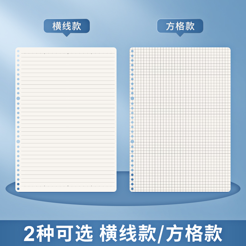 晨光A5方格活页芯(黑白记忆)APY9F20PB 1本高清大图