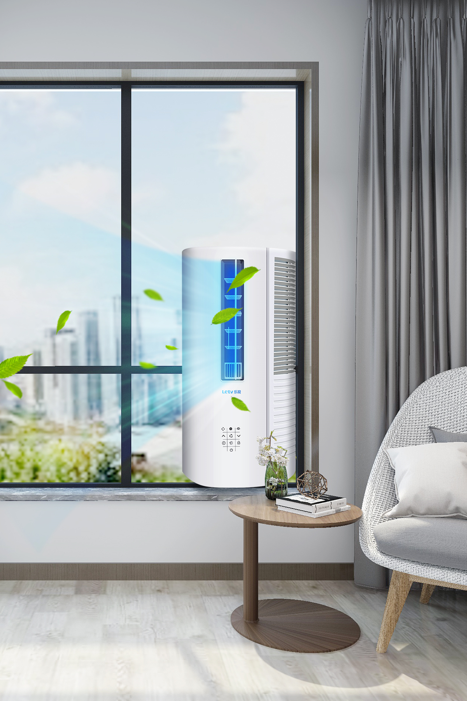 Letv乐视空调窗机单冷型挂式1p移动窗口式特价一体机静音家用安装便捷小空调KYC-25G/L1S一体机系列高清大图