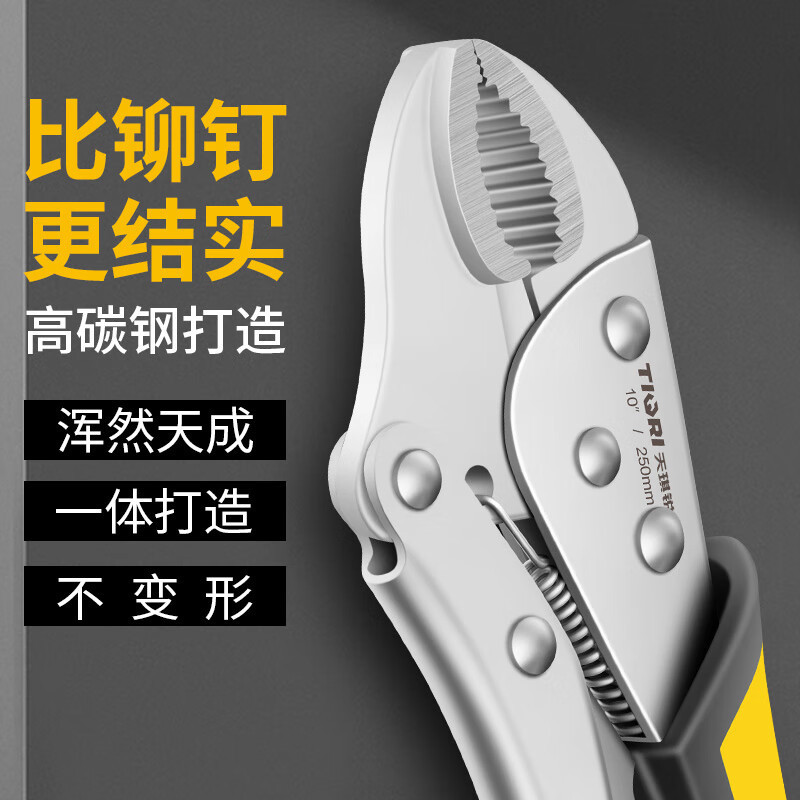天琪锐 专业级大力钳圆口10寸 GYP-DLQ010