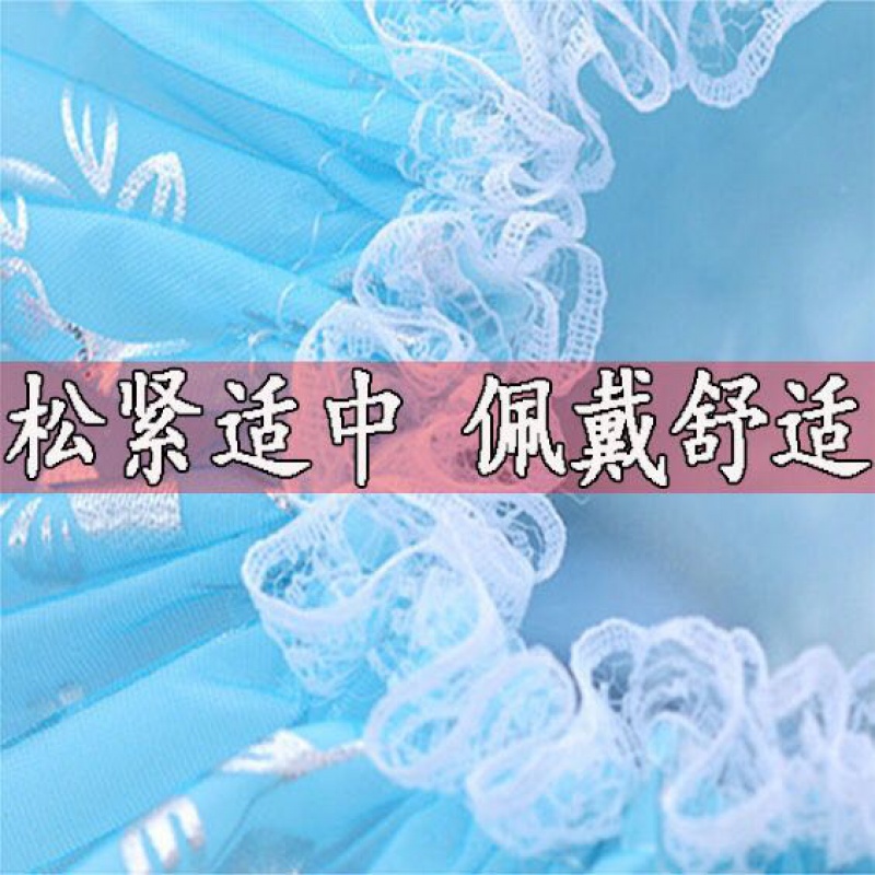 双层防水浴帽成人女洗澡头发罩淋浴头套帽子沐浴发套发帽防油烟帽 三维工匠 (粉色)金花双层浴帽高清大图