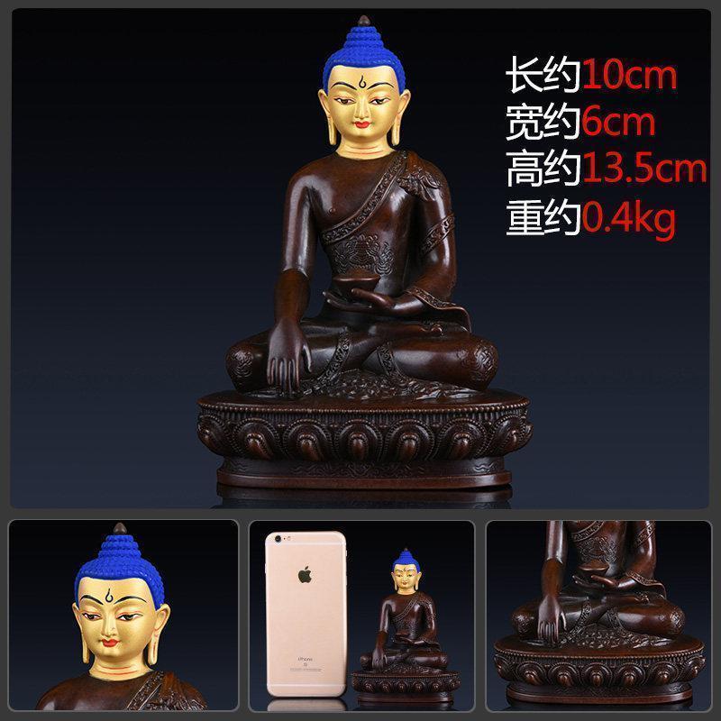 美帮汇释迦牟尼佛像 铜释迦摩尼佛像摆件如来佛密宗画脸开脸高清大图