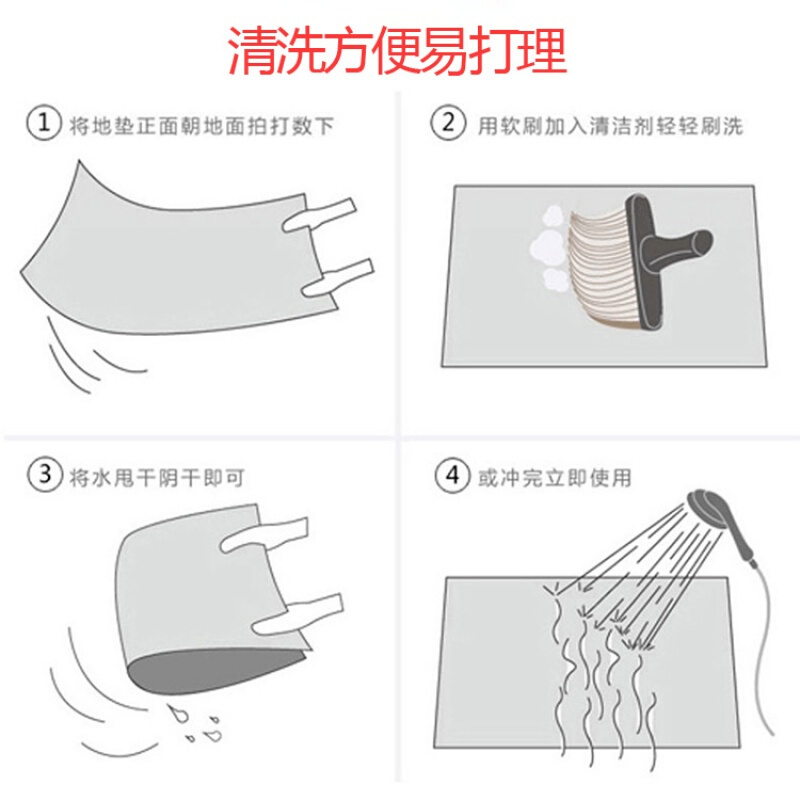 客厅地毯卧室满铺可爱灰色毛绒房间茶几床前床边毯小地垫定制尺寸