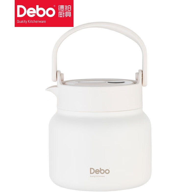 Debo德铂 弗里克真空焖茶壶DK-020 白色1500ml高清大图