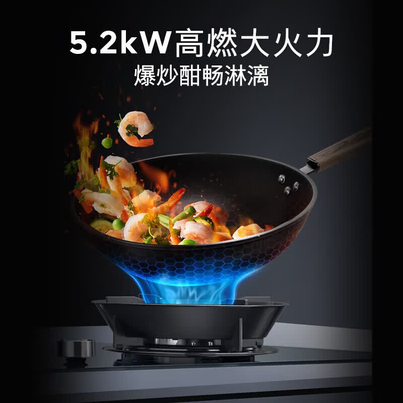 博世ER92X8NBMP 5.2kW嵌入式大火力家用天然气猛火灶具 意外熄火保护 瞬时升温智能烟灶联动高清大图