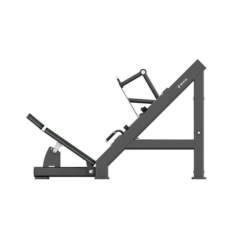 舒华挂片式大腿深蹲训练器SH-G6874-T18(配套杠铃片)高清大图