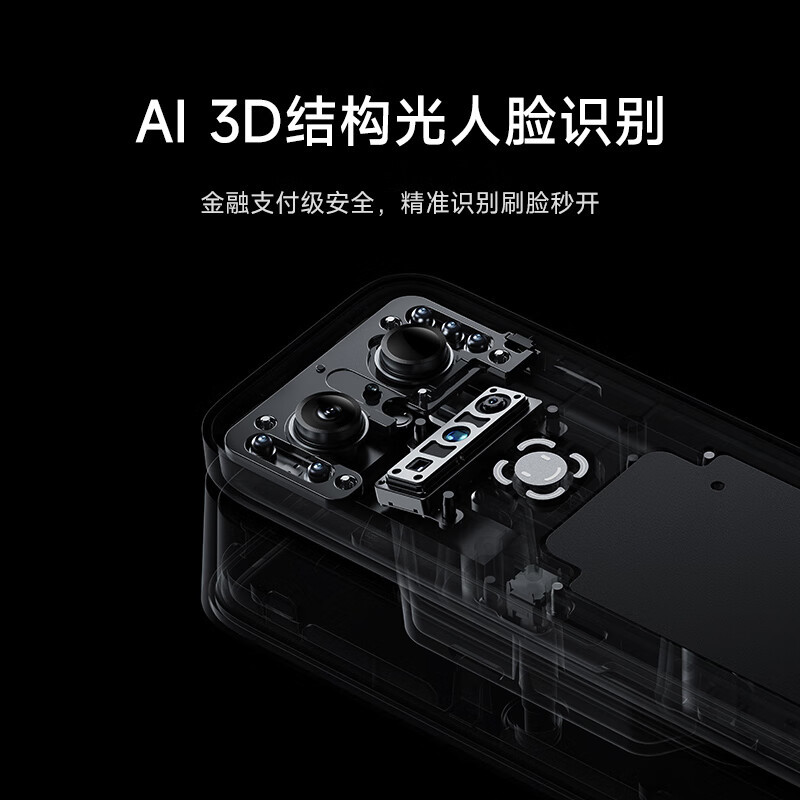 小米(MI)智能门锁M20Pro 米家指纹锁推拉式电子锁3D人脸识别可视猫眼大屏全自动门锁办公家用密码锁防盗门集成门铃