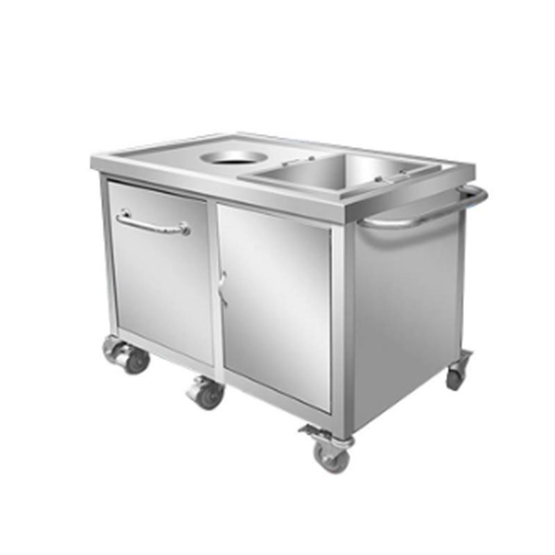 山利奥 双孔收餐柜车 1500*700*800mm/台高清大图
