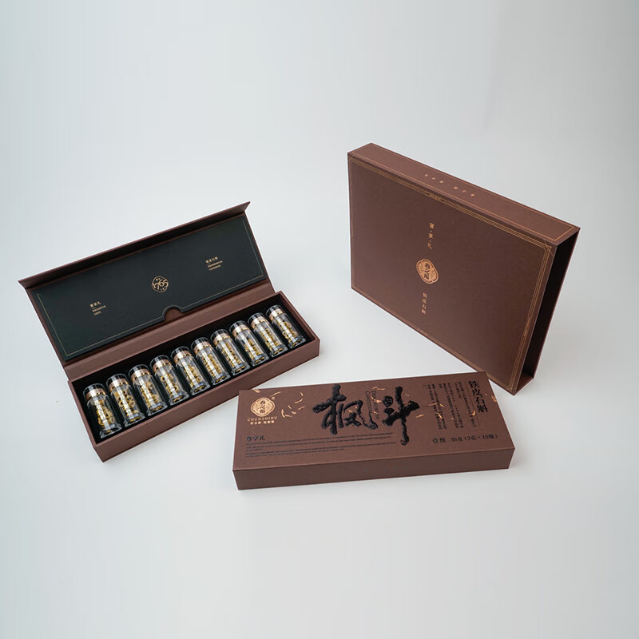 春之斛 尊享礼铁皮礼盒春之斛 铁皮石斛枫斗(一级)60g高清大图