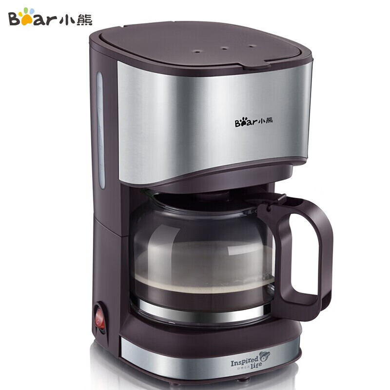 小熊/Bear 咖啡机 KFJ-A07V1 550W 0.7L 咖啡机 美式家用 全自动滴漏式小型泡茶煮咖啡壶