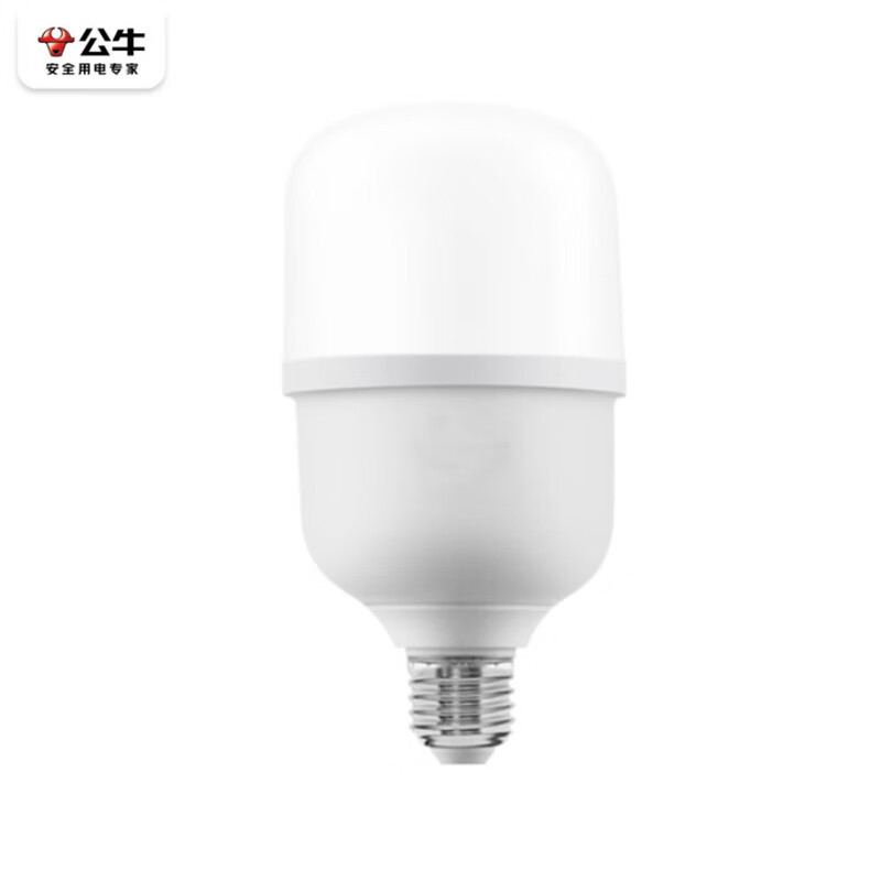 公牛 灯泡大功率节能 E27螺口 高亮 20W-6500K 白色 MQ-C020A-BS