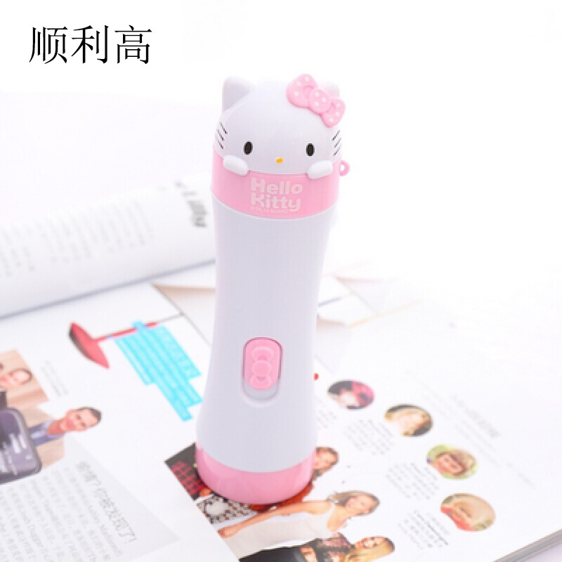 创意KT儿童可爱卡通充电手电筒学生直充照明灯护眼灯