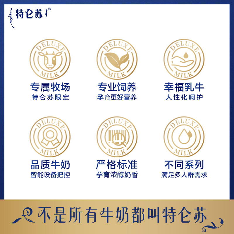 蒙牛 特仑苏奶爵6特乳 优质蛋白纯牛奶 250ml*12包/箱