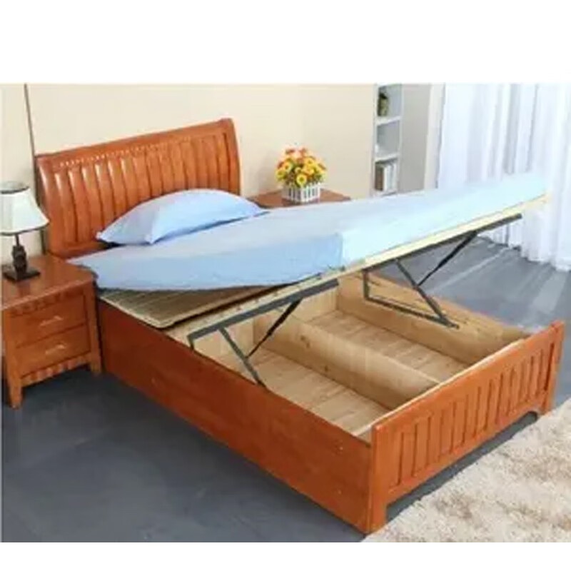 中泰(jongtay)储物床双人床1.8米简约主卧大床公寓床成人家具高箱 J-YQDZ06高清大图