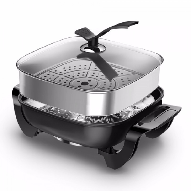 家用多功能电炒锅电热锅电火锅小电锅学生宿舍炒菜蒸炒煮饭一体锅