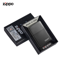 之宝(Zippo)打火机 黑冰商标 镀铬镭射150ZL 煤油防风火机-新机无油