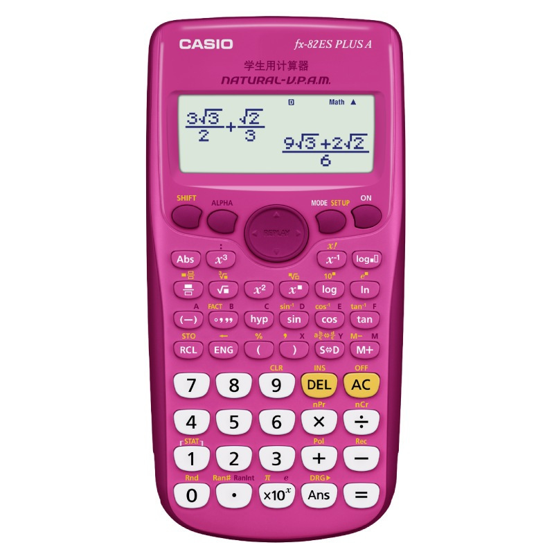 卡西欧(CASIO) FX-82ES PLUS A 函数科学计算器大学高中初中考试 智黑