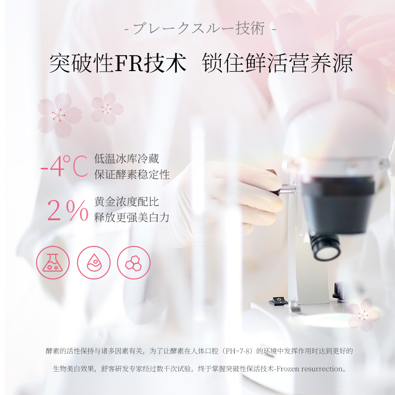 舒客(Saky)酵素牙膏(星沙樱花)120克高清大图