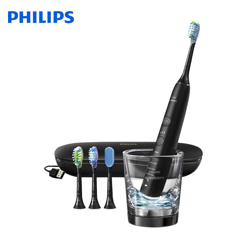 飞利浦(Philips)电动牙刷情侣礼盒 情人节礼物 成人充电声波震动式牙刷拍立得相机含相纸HX9924/12CBP