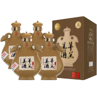 [中华特色]河北供销馆 羊羔美酒 17度佳润 500ml*4瓶整箱装 半甜型黄酒礼品酒 非物质文化遗产 河北石家庄特产
