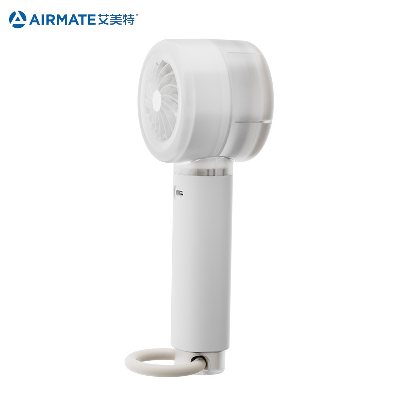 艾美特AIRMATE[母亲节礼物]风宝小风扇手持风扇小风炮便携式迷你充电风扇高转速直流节能户外 FREE1PRO白色高清大图