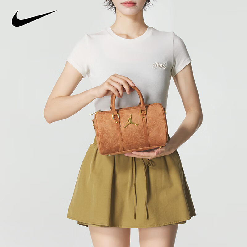 耐克(NIKE)男包女包 新款Jordan时尚斜挎包单肩包运动包背包通勤包手提包 JD2533091AD-001 棕色