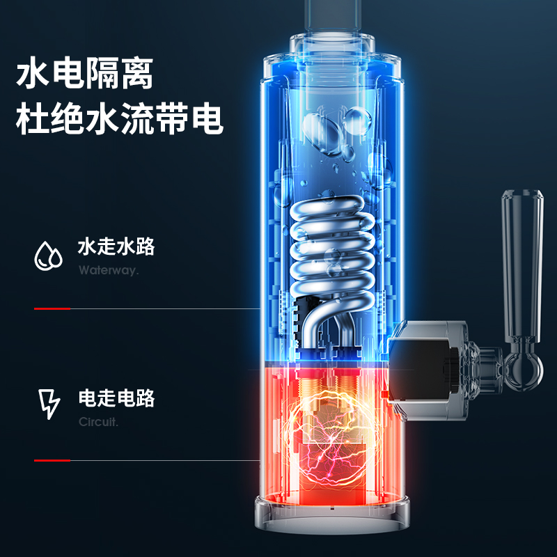 志高电热水龙头速热即热式加热厨房宝快速过自来水热电热水器家用 不锈钢高清大图
