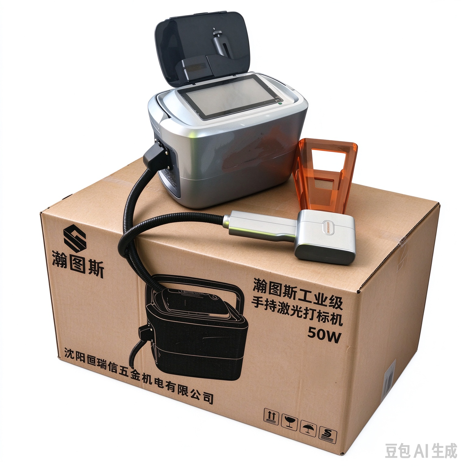 瀚图斯工业级手持激光打标机 50W 台高清大图
