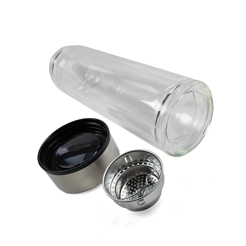 和居态 银钢盖玻璃杯 380ml 个高清大图