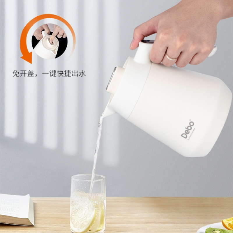 德铂/DEBO DEP-769 1.2L 白色 保温水壶高清大图