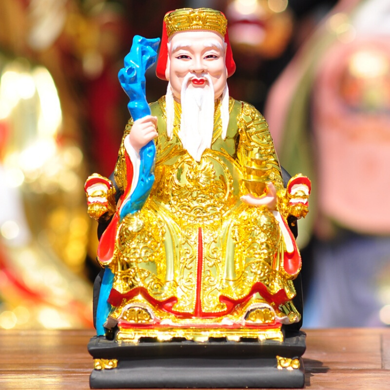 土地公土地婆神像福德正神土地爷土地奶佛像招财家居风水供奉摆件