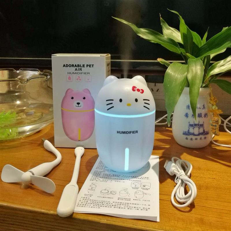 创意usb三合一加湿器便携式宿舍车载喷雾家用静音卧室迷你保湿器|KT