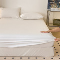 a类40支纯棉床笠春季纯色全棉床垫罩水洗棉保护套_2 单床笠1.2*2.0m 贵族白【A类级别全棉亲肤】