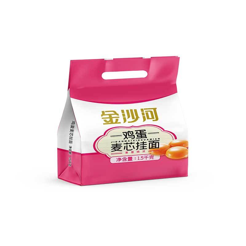 金沙河鸡蛋麦芯挂面1.5kg荞麦面 杂粮面条 荞麦挂面 原味刀削