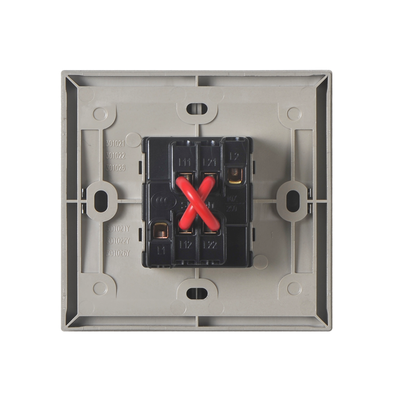 西蒙e3系列一位双控换向开关带指示香槟301026y44