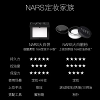 NARS纳斯粉饼 流光美肌轻透蜜粉饼10G 定妆粉控油大白饼 透明散粉