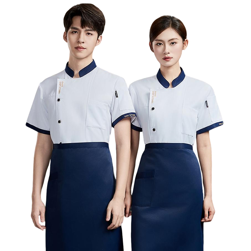 天鸣TMLY1681 厨师服 长短袖可选 源头工厂 可定制 M-4XL 套 M-4XL 下单请备注尺码