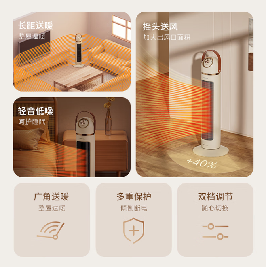 康佳电暖器KDNQ-2002-WZ(G)高清大图