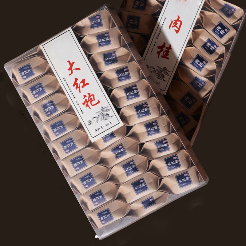 武夷肉桂水仙岩茶乌龙茶大红袍新茶正岩茶叶牛皮纸大红袍一盒250克