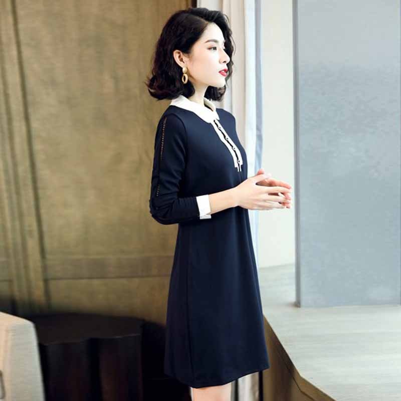 女装2018新款潮韩版欧货端庄大气欧美时尚回衣服品牌清仓连衣裙