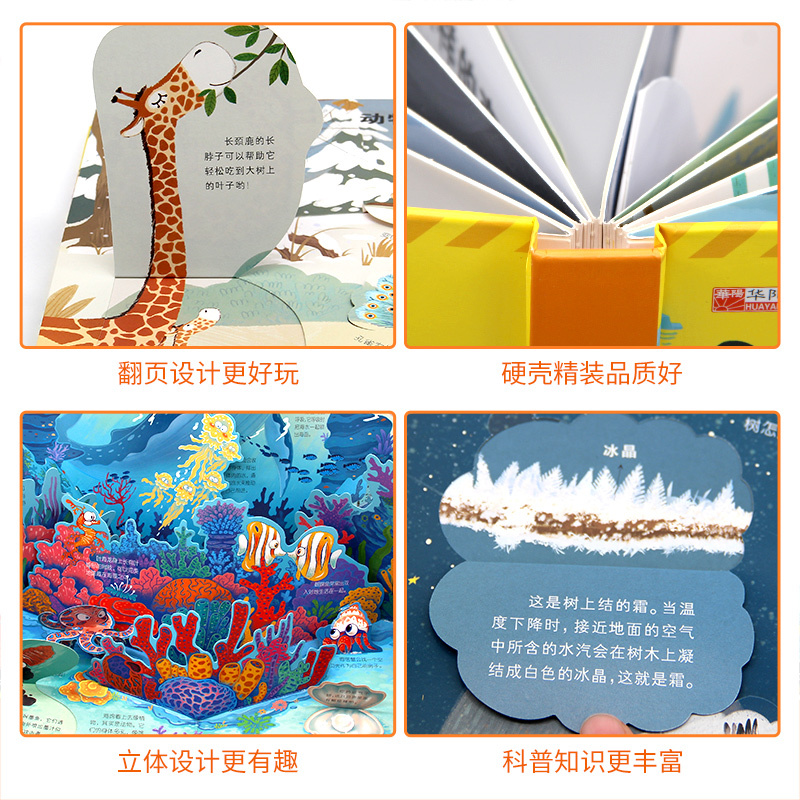 好玩的儿童百科立体翻翻书 [正版]好玩的儿童百科立体翻翻书3d机关绘本故事书生日礼物小学生一二三年级拼装宝宝3-6岁读物