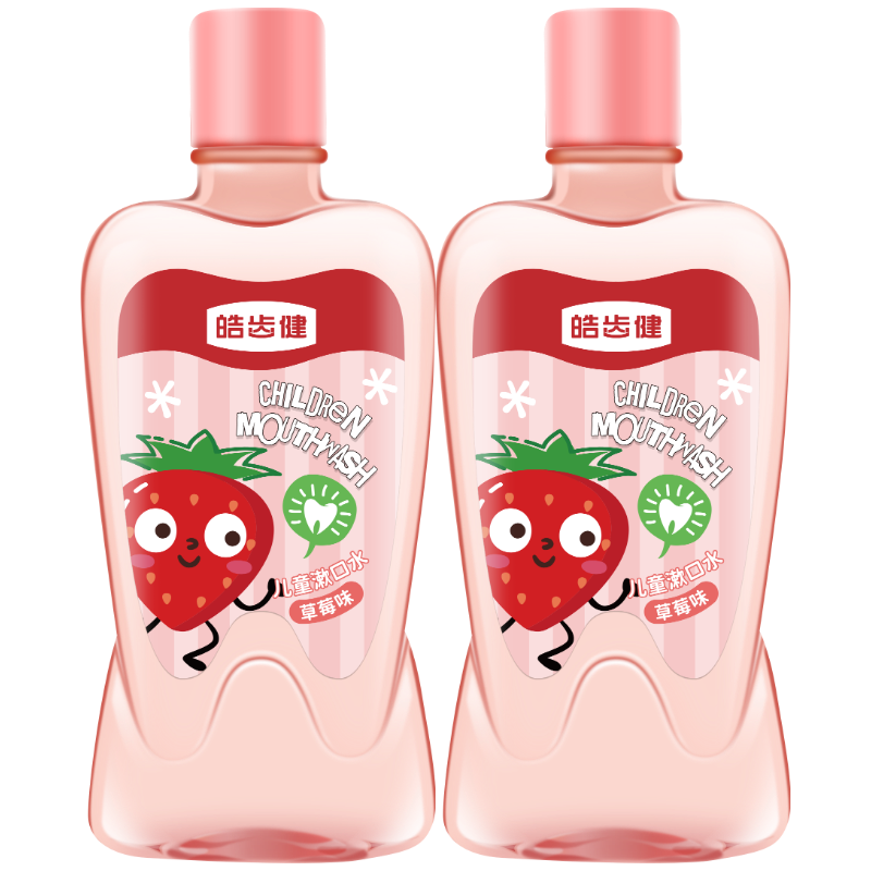 皓齿健3-12岁儿童益生菌漱口水250ml*2(草莓味)FX2025121509高清大图