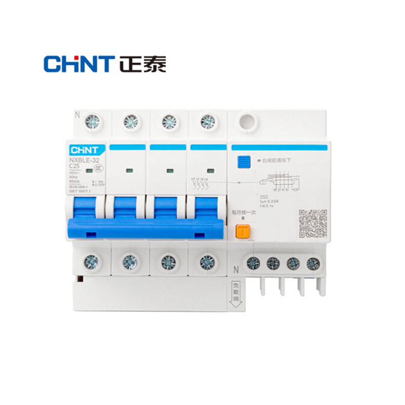 正泰（CHNT）NXBLE-32-4P-C25-30MA-6KA 小型漏电保护断路器 漏保空气开关