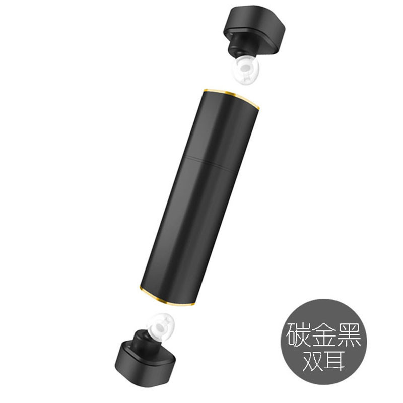 HIGE/K3蓝牙真无线耳机4.2 入耳式隐形迷你双耳立体声+带充电宝TWS 适用于蓝牙连接通用 玫瑰金