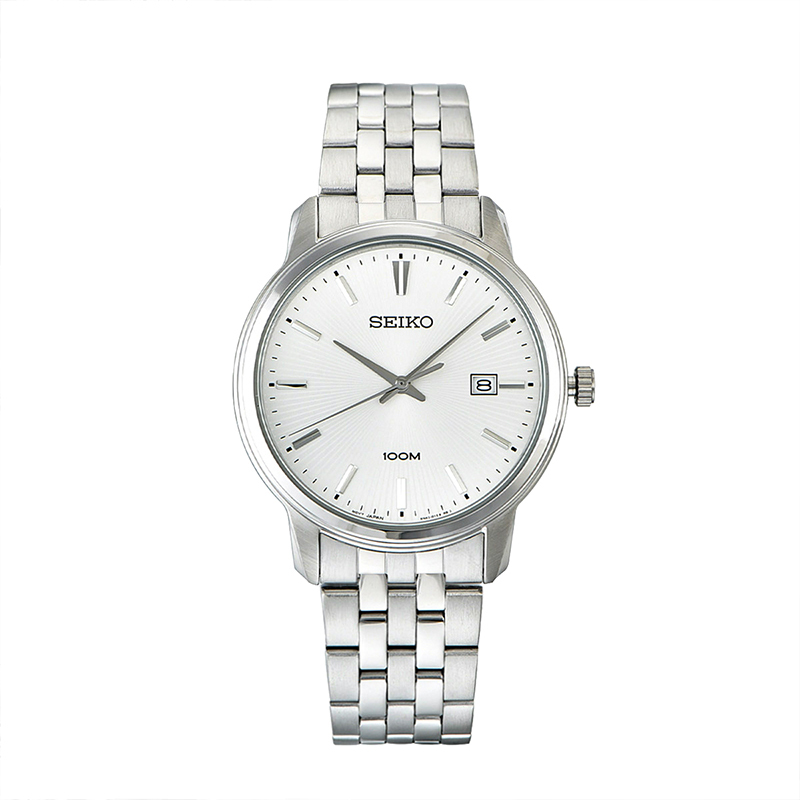 seiko精工日本正品男士石英表简约商务防水男士手表sur257p1
