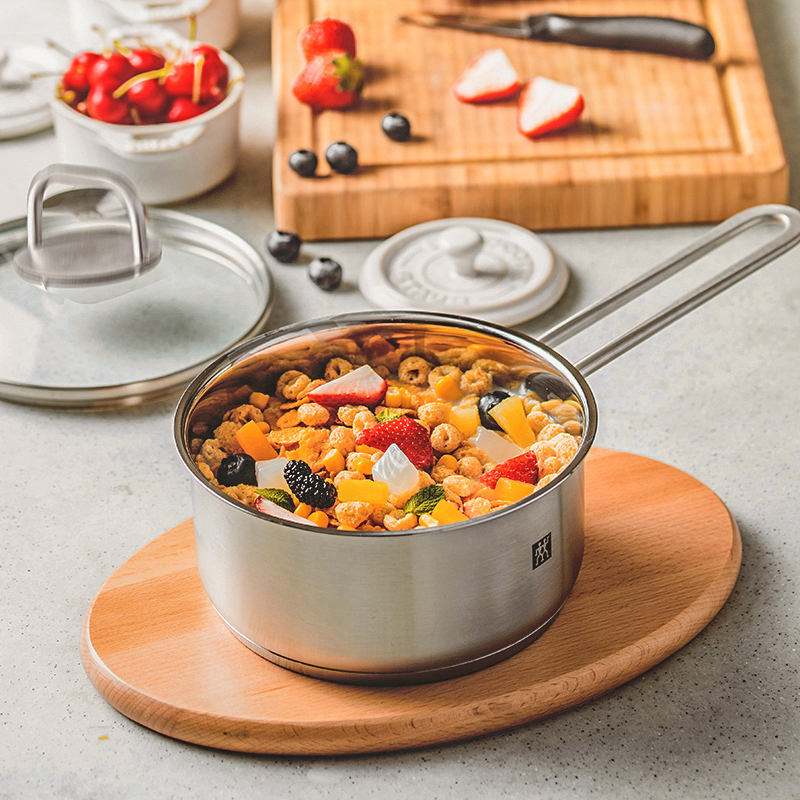 双立人 (ZWILLING)Nova plus16cm小炖锅不锈钢锅具宝宝辅食锅泡面锅小奶锅汤锅