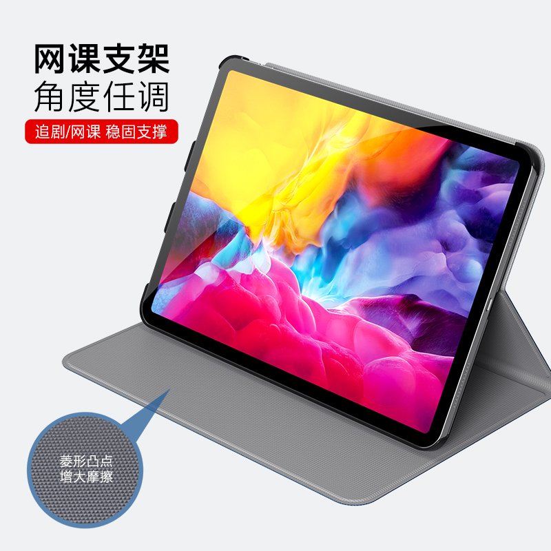 ESCASE iPad pro11英寸保护套2020新款硅胶软边全包防摔磁吸休眠 漫威复联正版授权刺绣工艺 红色蜘蛛侠