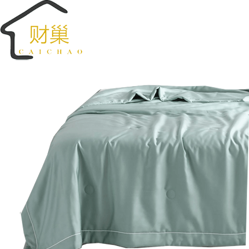 财巢 夏季新款纯色莫代尔夏凉被/床(200*230 灰兰)图片