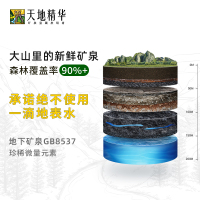 [苏宁易购超市]天地精华 饮用水 天然矿泉水4.5L*4整箱 家庭办公室轻便桶装