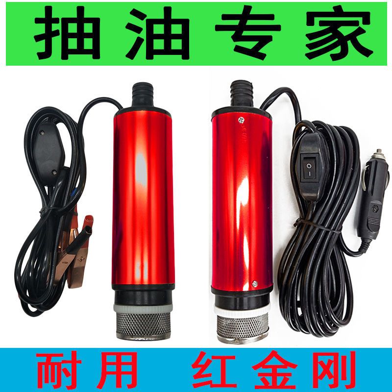 抽油泵柴油12v24v伏220v电动小型抽油加油油抽子车直水泵