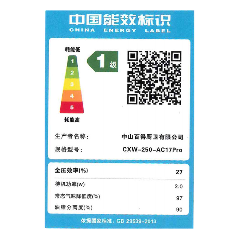 百得(BEST)华帝股份烟机AC17Pro 28m³顶侧三吸油烟机直流变频1200Pa高静压七重热净洗 挥手智控高清大图